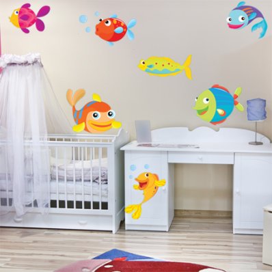 Wandsticker Fische Set