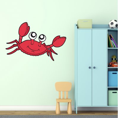 Wandsticker Krabbe
