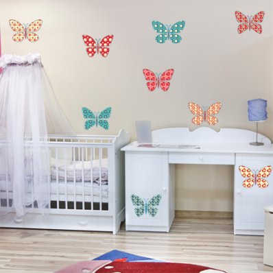 Wandsticker Schmetterling Set