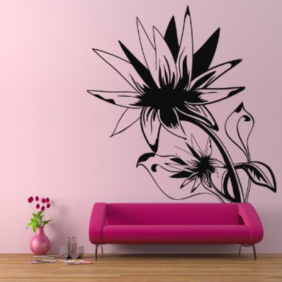 Wandtattoo Blume