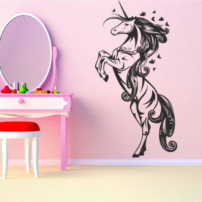 Wandtattoo Einhorn