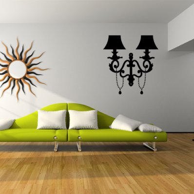 Wandtattoo Lampe