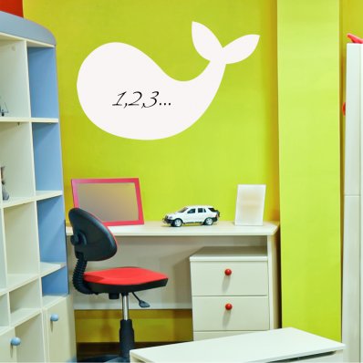 Whale - Whiteboard Wall Stickers
