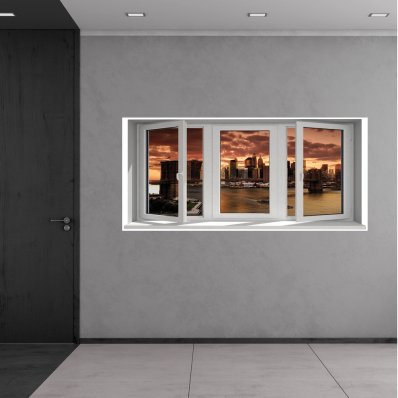 Window illusion Wall Stickers