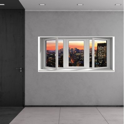 Window illusion Wall Stickers