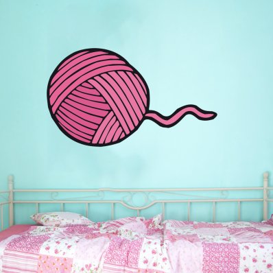 Wool Ball Wall Stickers