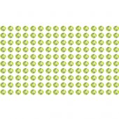 160 green rhinestone sticker