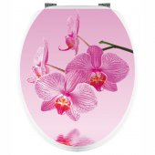 Adesivo copri WC orchidea