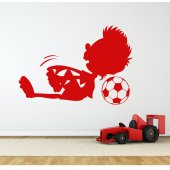 Adesivo Murale bambino calcio