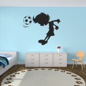 Adesivo Murale bambino calcio