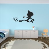 Adesivo Murale bambino calcio