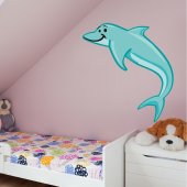 Adesivo Murale bambino delfino
