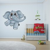 Adesivo Murale bambino elefante