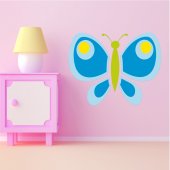 Adesivo Murale bambino farfalla
