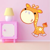 Adesivo Murale bambino giraffa