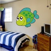 Adesivo Murale bambino pesce