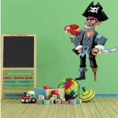 Adesivo Murale bambino pirata