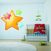 Adesivo Murale bambino stelle