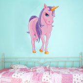 Adesivo Murale bambino unicorno