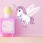 Adesivo Murale bambino unicorno