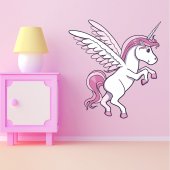 Adesivo Murale bambino unicorno
