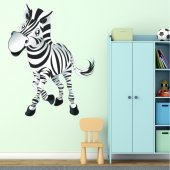Adesivo Murale bambino zebra