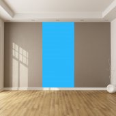 Adesivo Murale metro colore azzurro