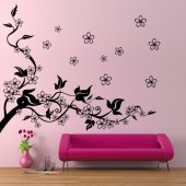 Adesivo Murale ramo di ciliegio