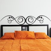 Adesivo Murale testata letto