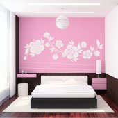 Asian Flower Wall Stickers