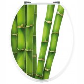 Aufkleber für Toilettendeckel Bambus