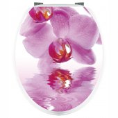 Aufkleber für Toilettendeckel Orchidee