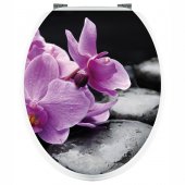 Aufkleber für Toilettendeckel Orchidee