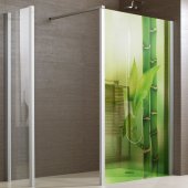 Autocolante cabine de duche bambu