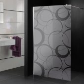 Autocolante cabine de duche quadrado design