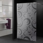 Autocolante cabine de duche quadrado design