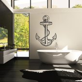 Autocolante decorativo ancla  marinho