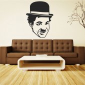 Autocolante decorativo charlie chaplin