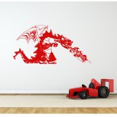Autocolante decorativo dragón