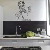 Autocolante decorativo  frases chef cuisine