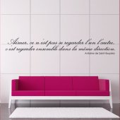 Autocolante decorativo  frases saint exupéry