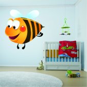 Autocolante decorativo infantil abeja