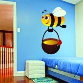 Autocolante decorativo infantil abeja