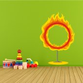 Autocolante decorativo infantil anel de fogo