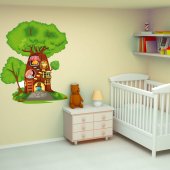 Autocolante decorativo infantil árbol