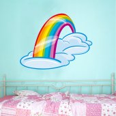 Autocolante decorativo infantil arco-íris