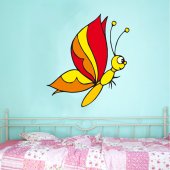 Autocolante decorativo infantil borboleta