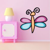 Autocolante decorativo infantil borboleta