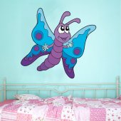 Autocolante decorativo infantil borboleta