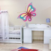 Autocolante decorativo infantil borboleta